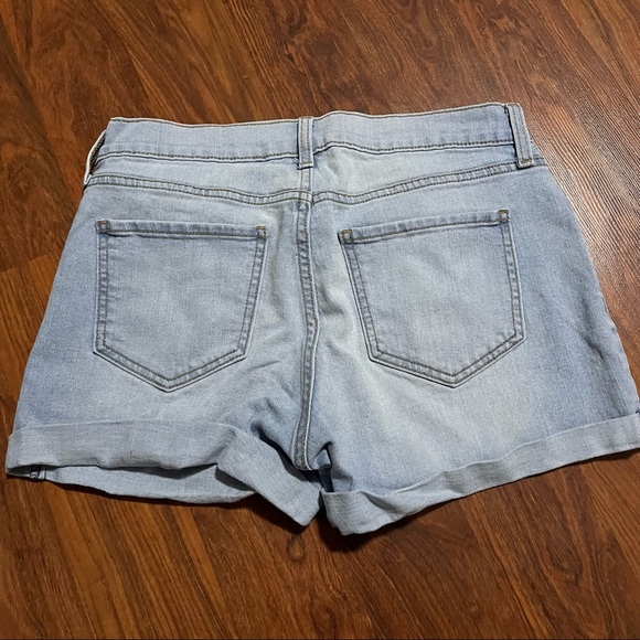 Cuffed Denim Shorts - Picture 2 of 3